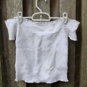 Guess smocked crop top